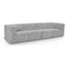 Grey/4-Piece: 2 Armless Chair, 2 Corner Chair