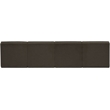 Bowery Hill Contemporary Rich Brown Boucle Fabric Modular Sofa