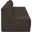 Bowery Hill Contemporary Rich Brown Boucle Fabric Modular Sofa