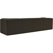 Bowery Hill Contemporary Rich Brown Boucle Fabric Modular Sofa