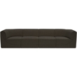 Bowery Hill Contemporary Rich Brown Boucle Fabric Modular Sofa