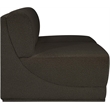 Bowery Hill Contemporary Rich Brown Boucle Fabric Modular Sofa