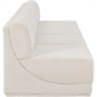 Bowery Hill Contemporary Rich Cream Boucle Fabric Modular Sofa