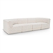 Cream/4-Piece: 2 Armless Chair, 2 Corner Chair