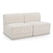 Cream/2-Piece: 2 Armless Chair