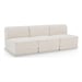 Cream/3-Piece: 3 Armless Chair
