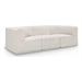 Cream/3-Piece: 1 Armless Chair, 2 Corner Chair