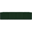 Bowery Hill Contemporary Rich Green Boucle Fabric Modular Sofa