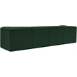 Bowery Hill Contemporary Rich Green Boucle Fabric Modular Sofa