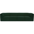 Bowery Hill Contemporary Rich Green Boucle Fabric Modular Sofa