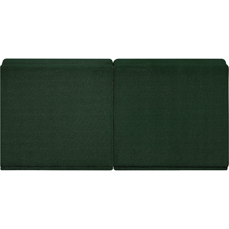 Bowery Hill Contemporary Rich Green Boucle Fabric Modular Sofa
