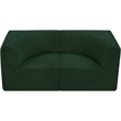 Bowery Hill Contemporary Rich Green Boucle Fabric Modular Sofa