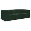 Bowery Hill Contemporary Rich Green Boucle Fabric Modular Sofa