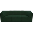 Bowery Hill Contemporary Rich Green Boucle Fabric Modular Sofa
