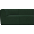 Bowery Hill Contemporary Rich Green Boucle Fabric Modular Sofa