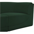 Bowery Hill Contemporary Rich Green Boucle Fabric Modular Sofa