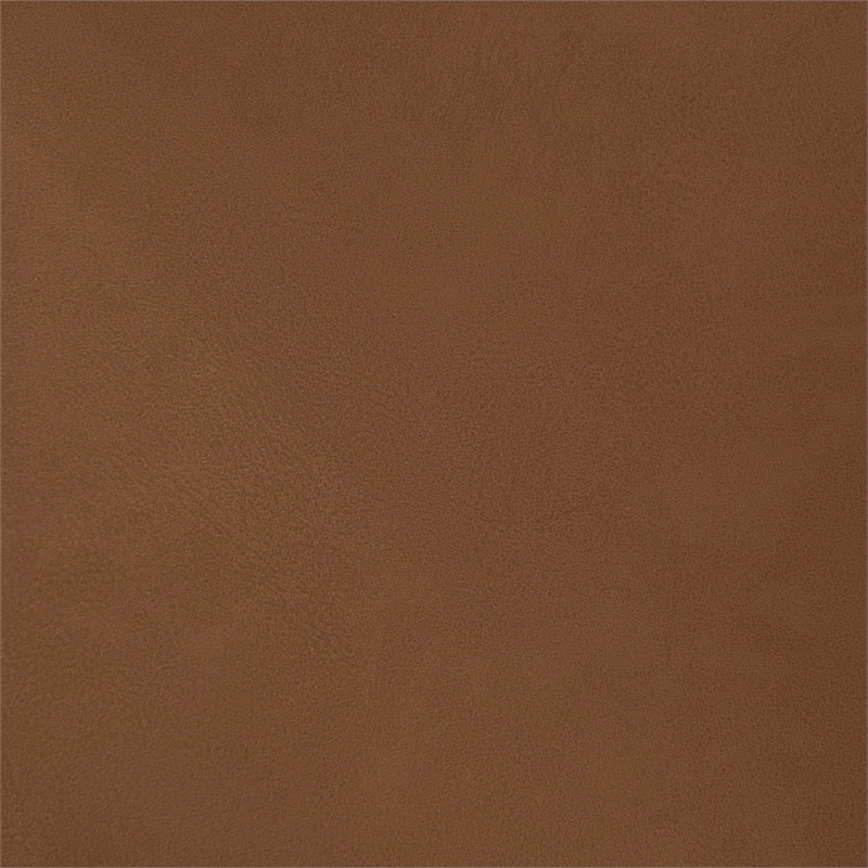 Bowery Hill Contemporary Deep Channel Tufted Soft Cognac Vegan Leather King Bed