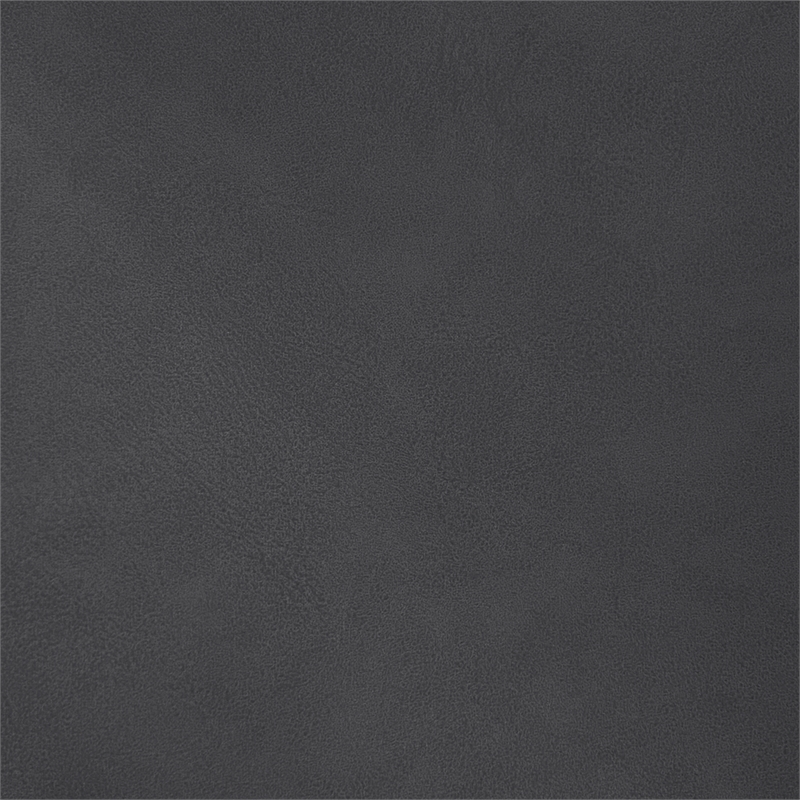 Bowery Hill Contemporary Soft Dark Grey Vegan Leather King Bed