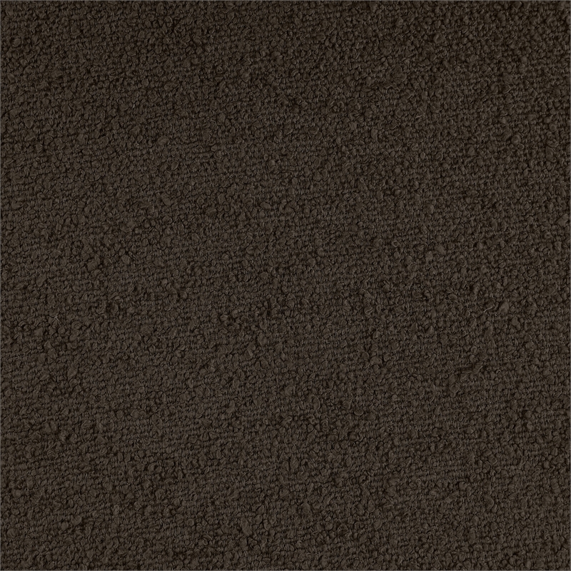 Bowery Hill Contemporary Brown Boucle Durable Fabric King Bed