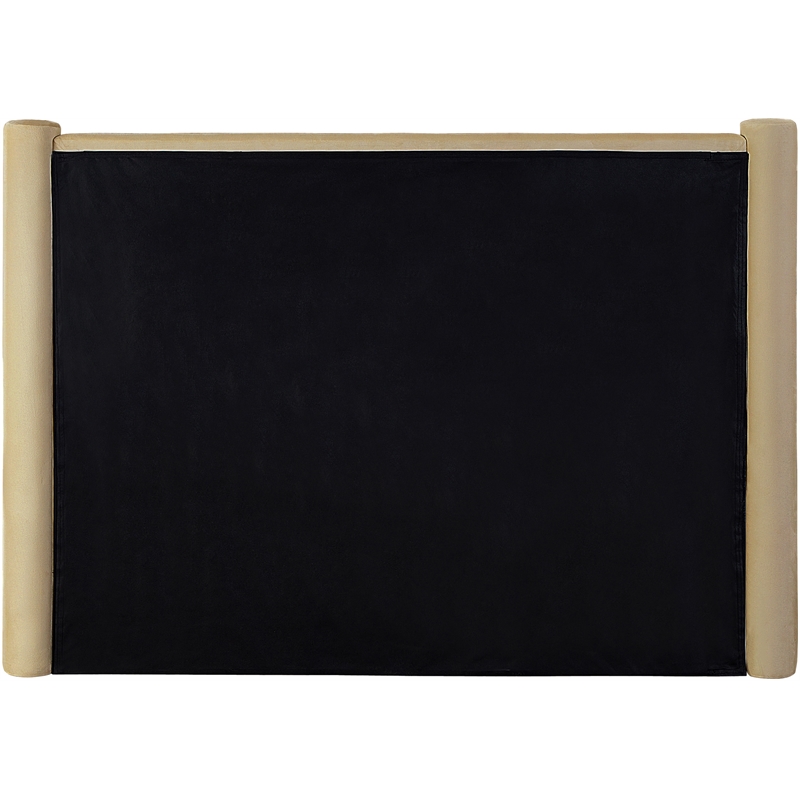 Bowery Hill Contemporary Solid Wood Frame Camel Durable Velvet Full Bed