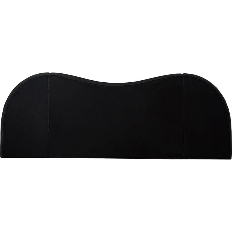 Bowery Hill Contemporary Black Boucle Durable Fabric Queen Bed
