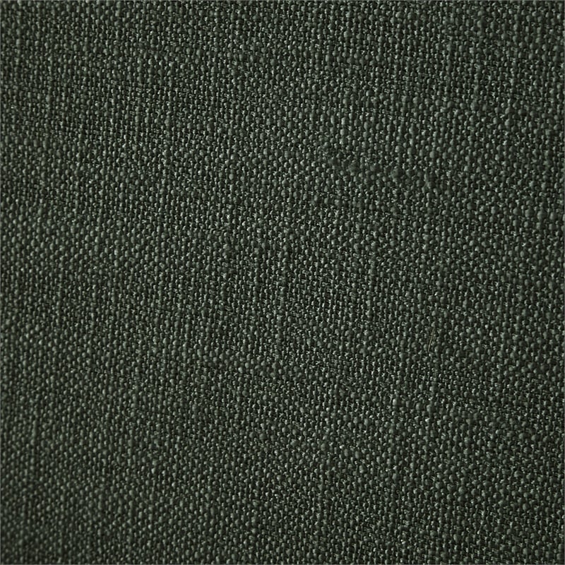 Bowery Hill Contemporary Olive Green Linen Textured Fabric Queen Bed