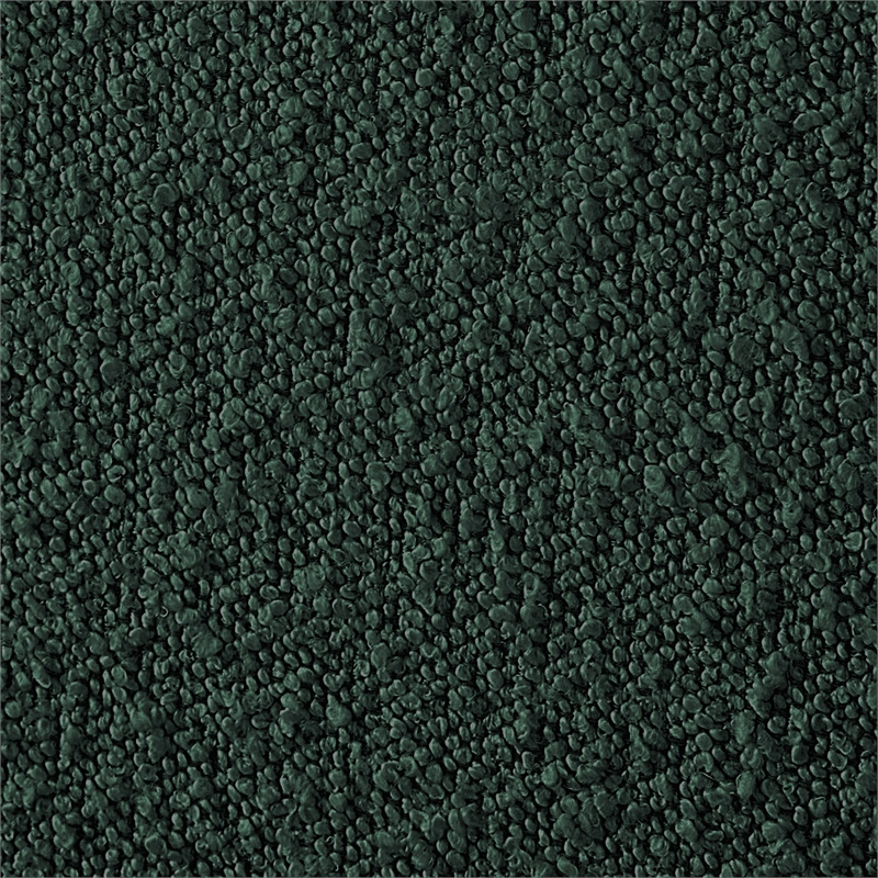 Bowery Hill Contemporary Rich Black Boucle Durable Fabric Full Bed