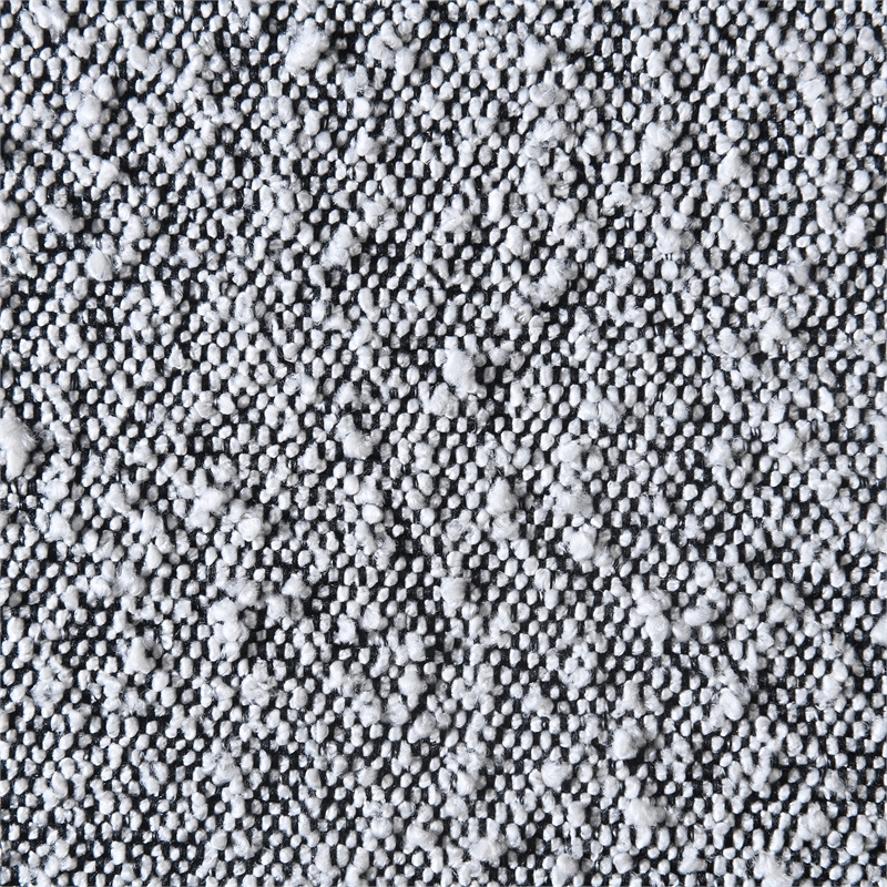 Bowery Hill Contemporary Rich Grey Boucle Durable Fabric Queen Bed