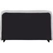 Bowery Hill Contemporary Grey Linen Textured Fabric Queen Bed