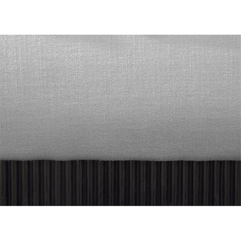 Bowery Hill Contemporary Grey Linen Textured Fabric Queen Bed