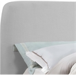 Bowery Hill Contemporary Grey Linen Textured Fabric Queen Bed