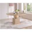 Bowery Hill Modern / Contemporary Rich Oak Veneer Dining Table