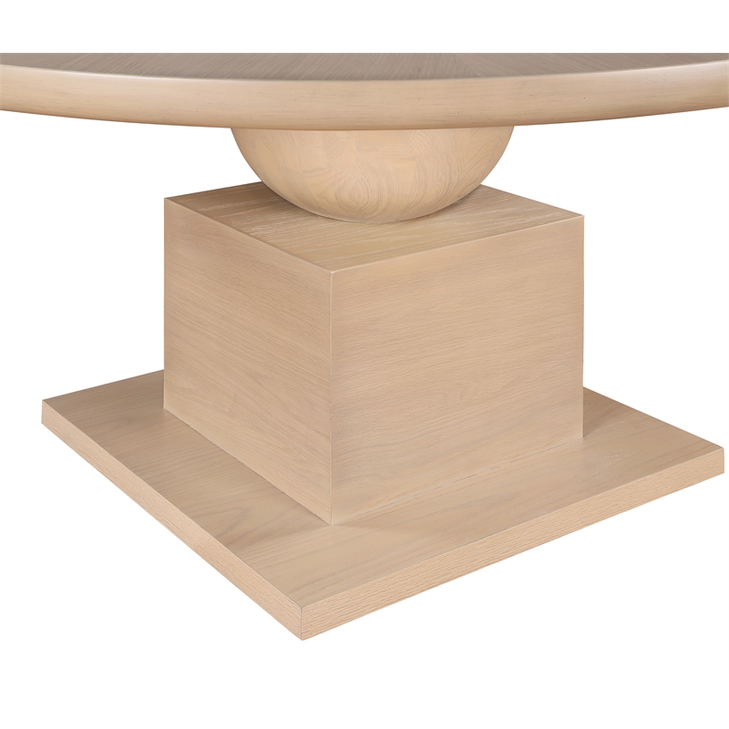 Bowery Hill Modern / Contemporary Rich Oak Veneer Dining Table