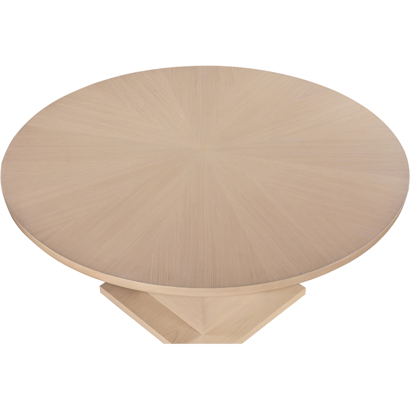 Bowery Hill Modern / Contemporary Rich Oak Veneer Dining Table