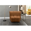 Bowery Hill Contemporary Deep Channel Tufted Soft Saddle Velvet Modular Chair