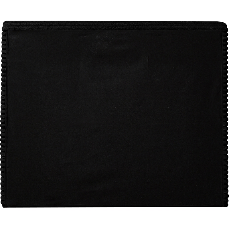 Bowery Hill Contemporary Textured Soft Black Corduroy Twin Bed