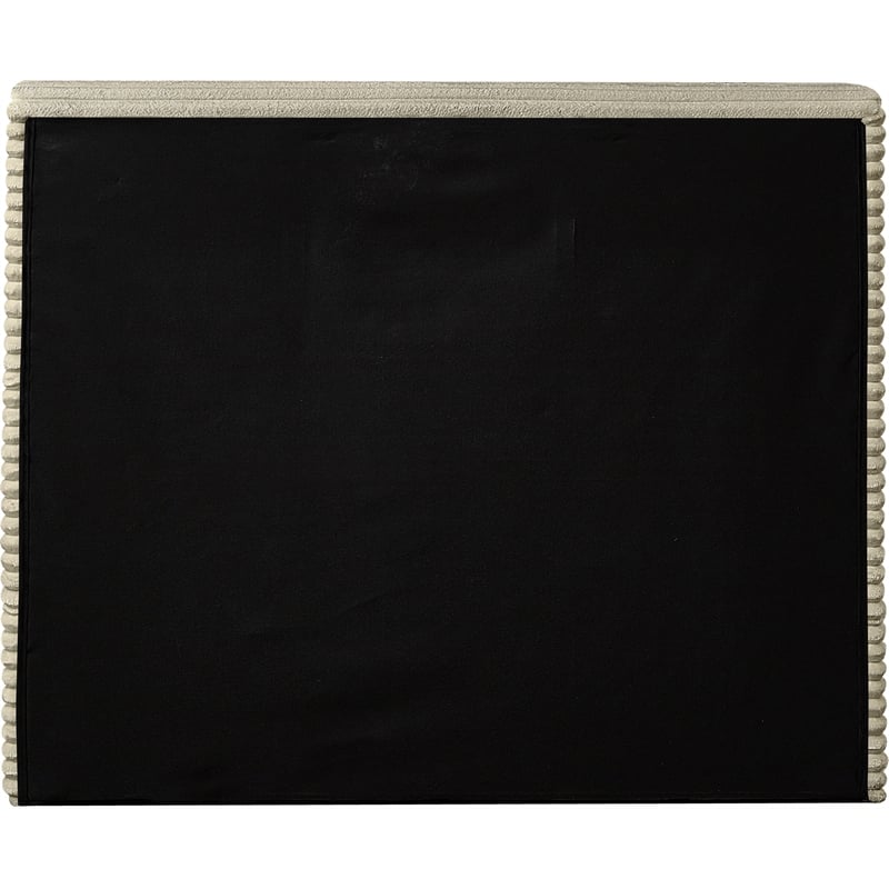 Bowery Hill Contemporary Textured Soft Cream Corduroy Twin Bed