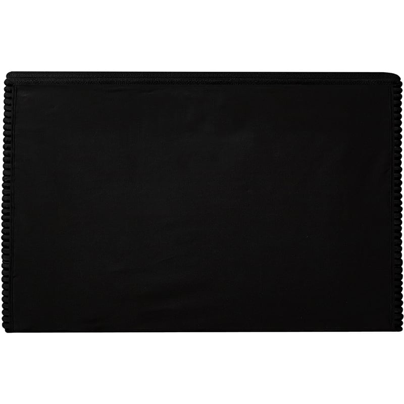 Bowery Hill Contemporary Textured Soft Black Corduroy Twin Bed