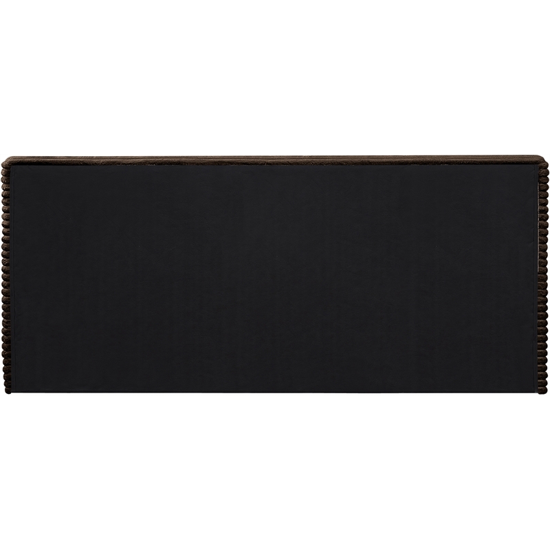 Bowery Hill Contemporary Textured Soft Brown Corduroy Full Bed