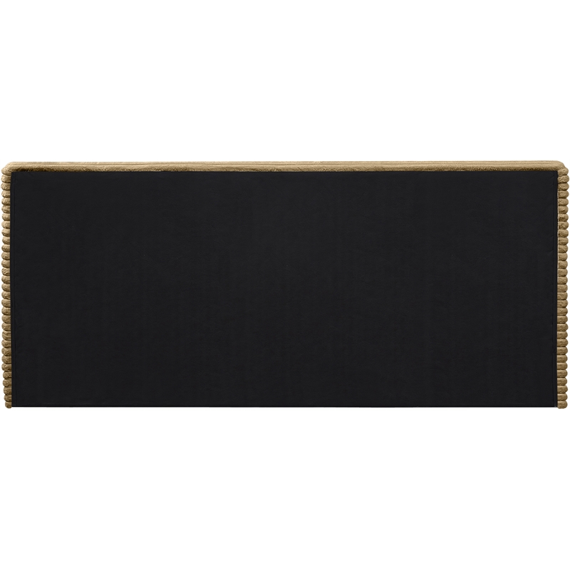 Bowery Hill Contemporary Textured Soft Camel Corduroy Full Bed