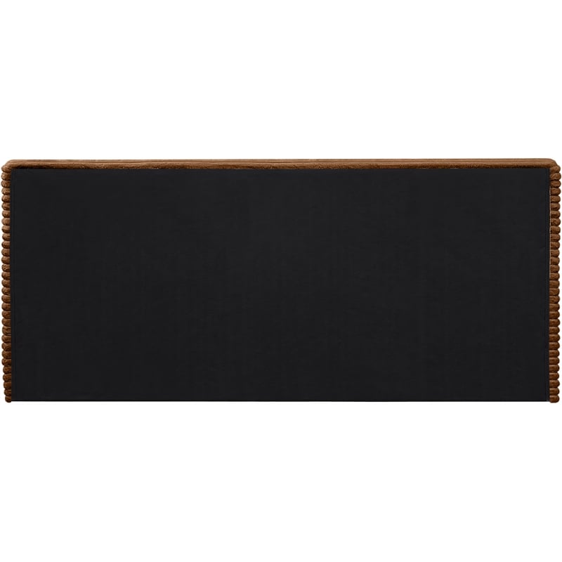 Bowery Hill Contemporary Textured Soft Saddle Corduroy Full Bed