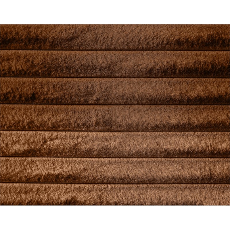 Bowery Hill Contemporary Textured Soft Saddle Corduroy Full Bed