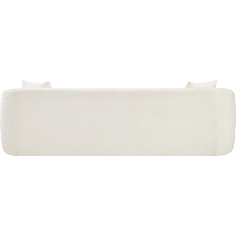 Bowery Hill Contemporary Soft Cream Chenille Durable Fabric Sofa
