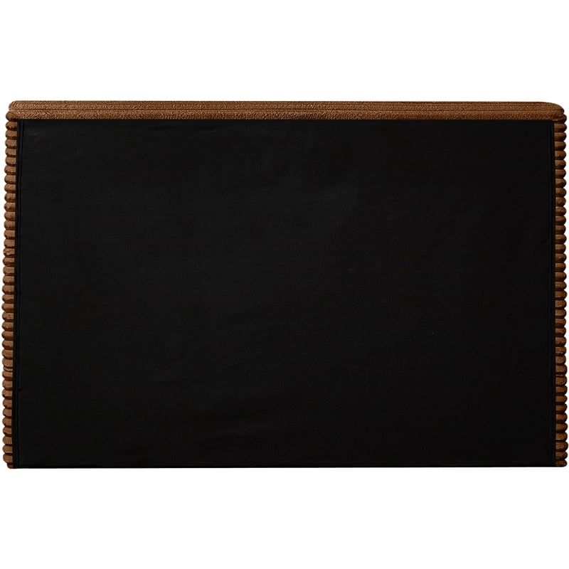Bowery Hill Contemporary Textured Soft Saddle Corduroy Twin Bed