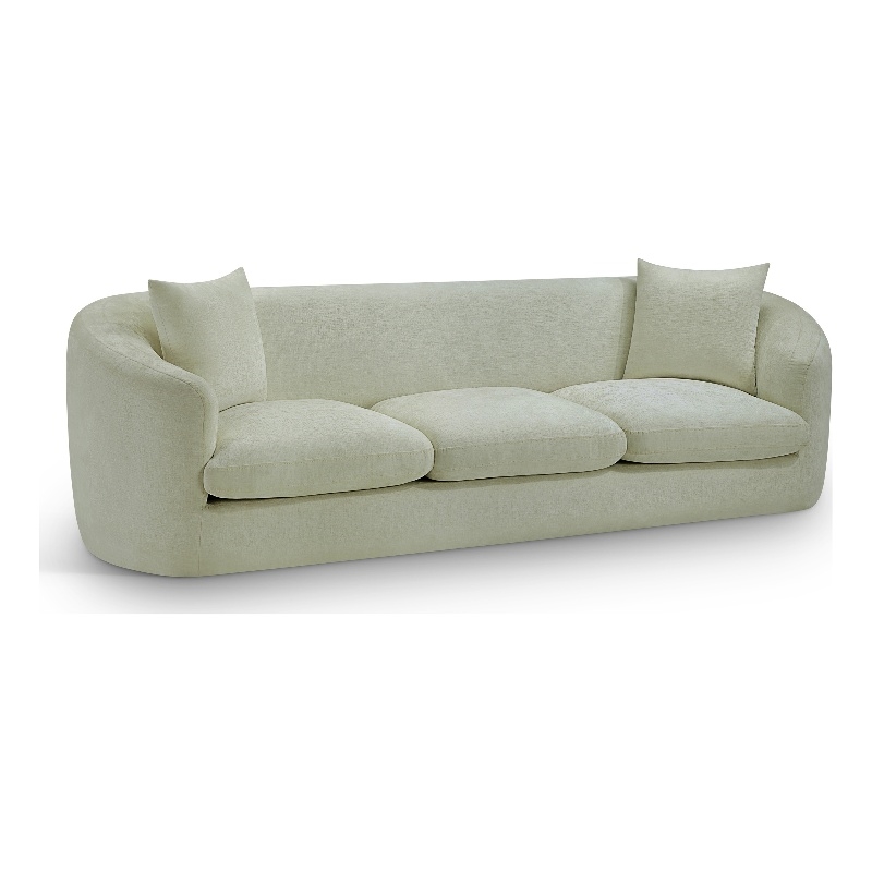 Bowery Hill Contemporary Soft Mint Chenille Durable Fabric Sofa