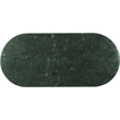 Bowery Hill Modern / Contemporary Green Marble Oval Top Dining Table