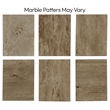 Bowery Hill Modern / Contemporary Beige Travertine Dining Table