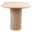 Bowery Hill Modern / Contemporary Beige Travertine Dining Table