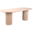 Bowery Hill Modern / Contemporary Beige Travertine Dining Table