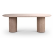 Bowery Hill Modern / Contemporary Beige Travertine Dining Table